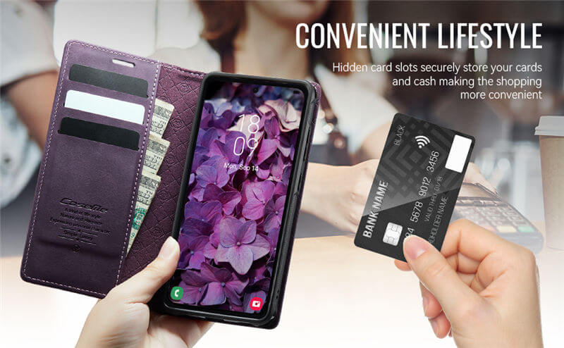 CaseMe Samsung Galaxy A55 2-in-1 Magnetic Wallet Case