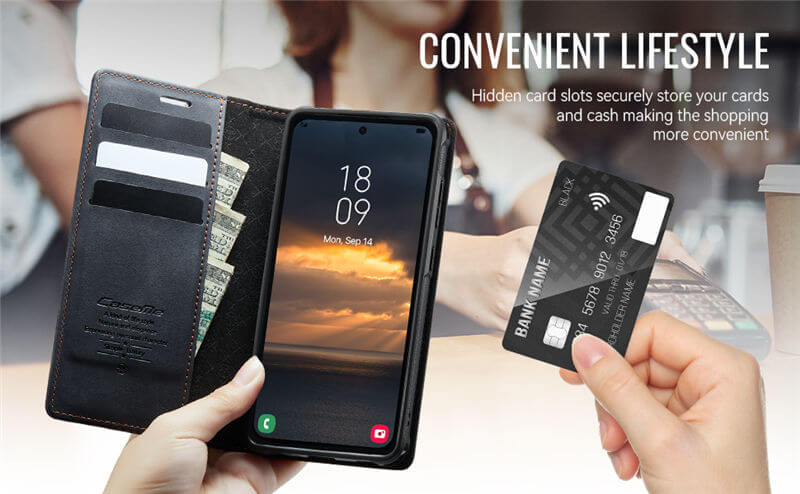 CaseMe Samsung Galaxy A35 2-in-1 Magnetic Wallet Case