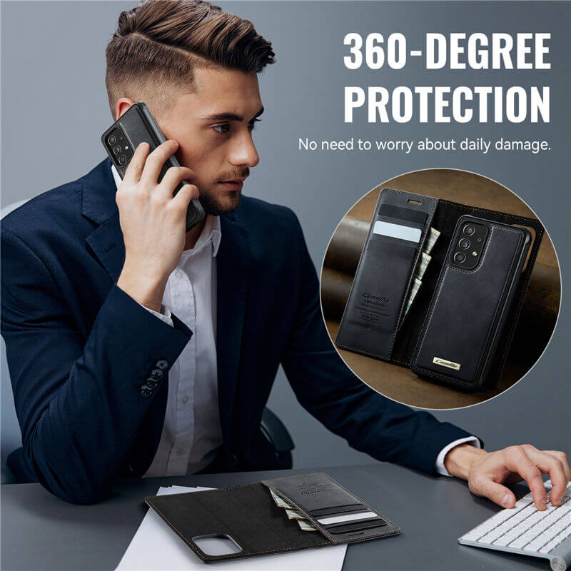 CaseMe Samsung Galaxy A52 2-in-1 Magnetic Wallet Case with RFID Blocking - Image 11