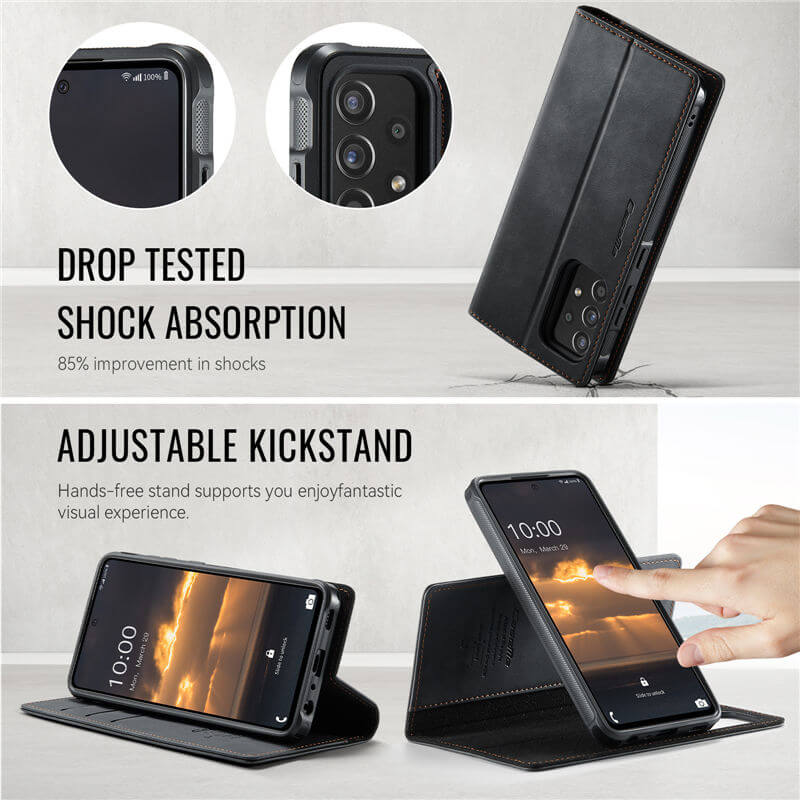 CaseMe Samsung Galaxy A52 2-in-1 Magnetic Wallet Case with RFID Blocking - Image 6