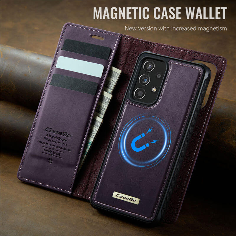 CaseMe Samsung Galaxy A52 2-in-1 Magnetic Wallet Case with RFID Blocking - Image 9