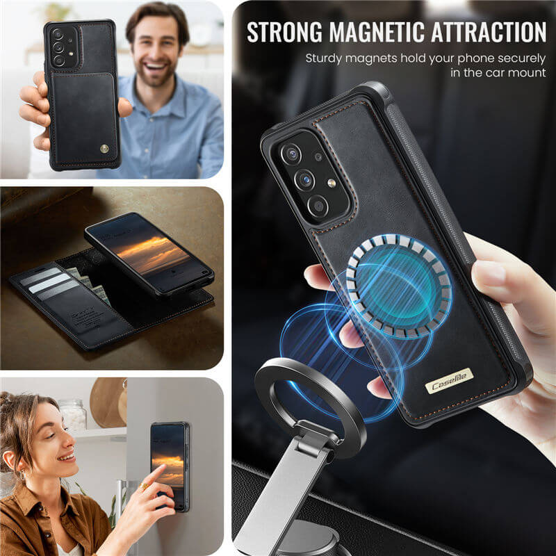 CaseMe Samsung Galaxy A53 5G 2-in-1 Magnetic Wallet Case with RFID Blocking - Image 5