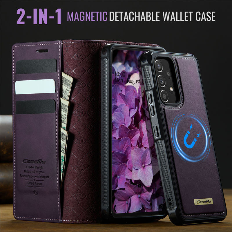 CaseMe Samsung Galaxy A53 5G 2-in-1 Magnetic Wallet Case with RFID Blocking - Image 8