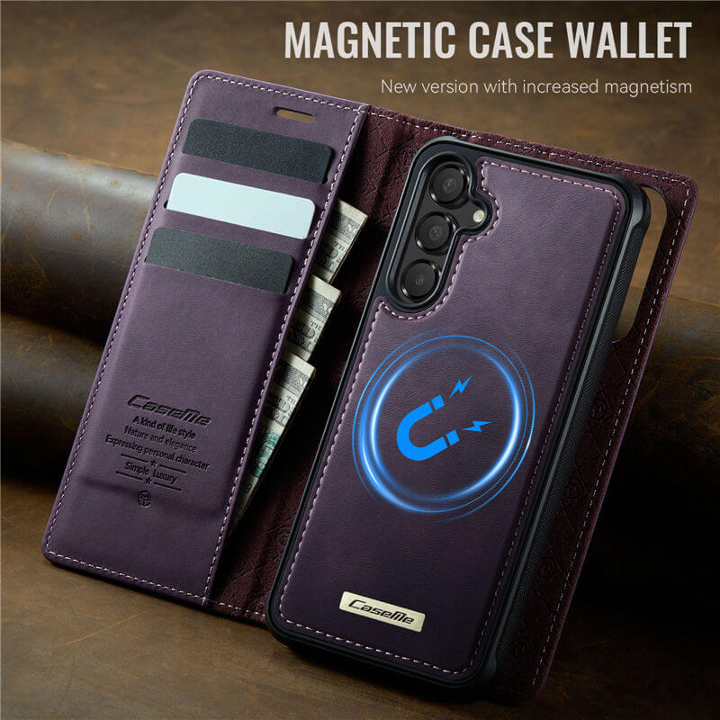 CaseMe Samsung Galaxy A54 2-in-1 Magnetic Wallet Case with RFID Blocking - Image 9