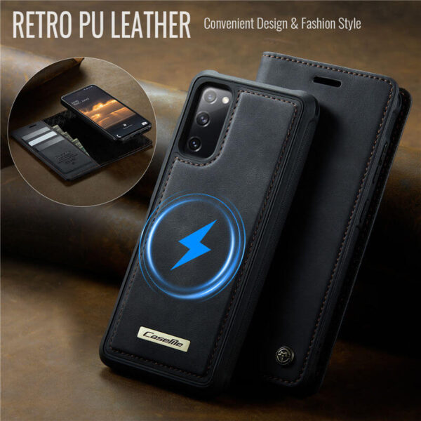 Alternative view of CaseMe Samsung Galaxy S20 FE 2-in-1 Magnetic Wallet Case – Wireless Charging & RFID Blocking