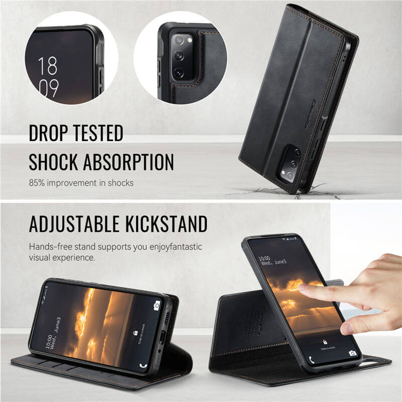 CaseMe Samsung Galaxy S20 FE 2-in-1 Magnetic Wallet Case – Wireless Charging & RFID Blocking - Image 7