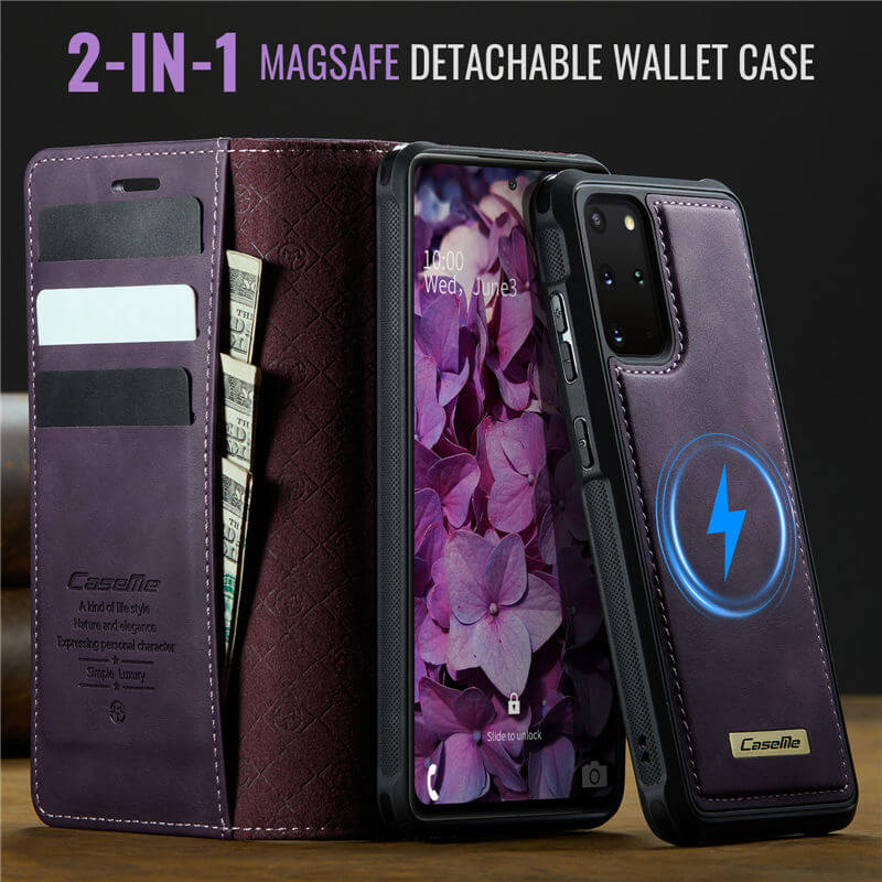 CaseMe Samsung Galaxy S20 Plus 2-in-1 Magnetic Wallet Case – Wireless Charging & RFID Blocking - Image 9