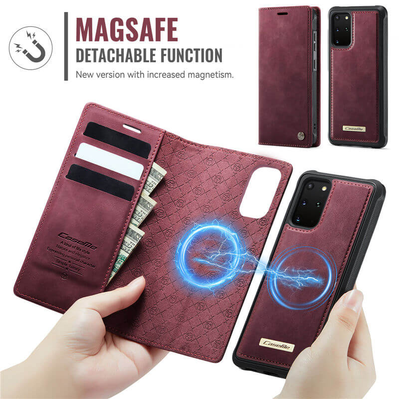 CaseMe Samsung Galaxy S20 Plus 2-in-1 Magnetic Wallet Case – Wireless Charging & RFID Blocking - Image 5