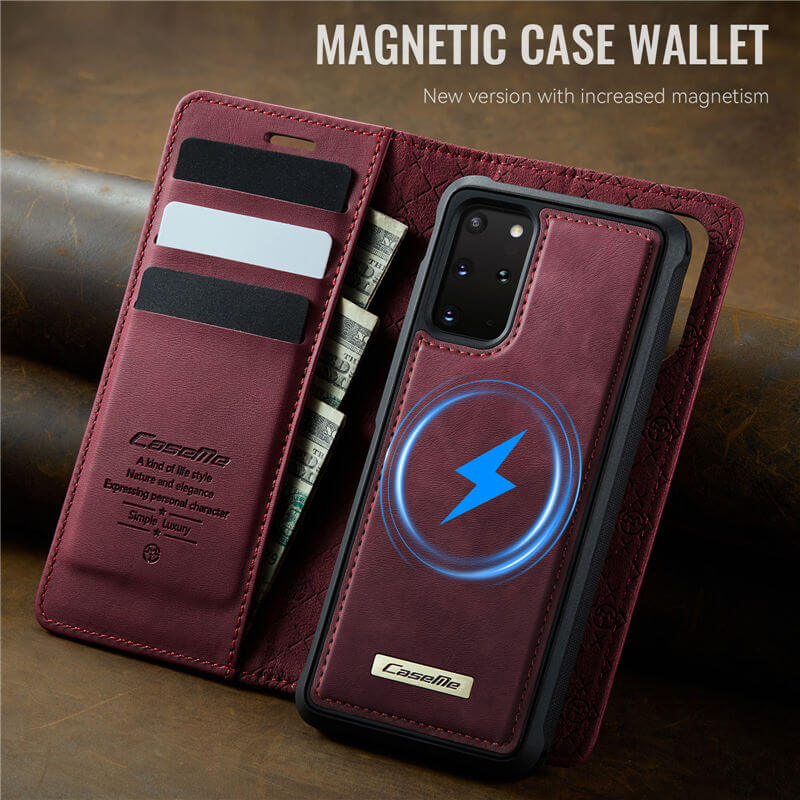 CaseMe Samsung Galaxy S20 Plus 2-in-1 Magnetic Wallet Case – Wireless Charging & RFID Blocking - Image 10
