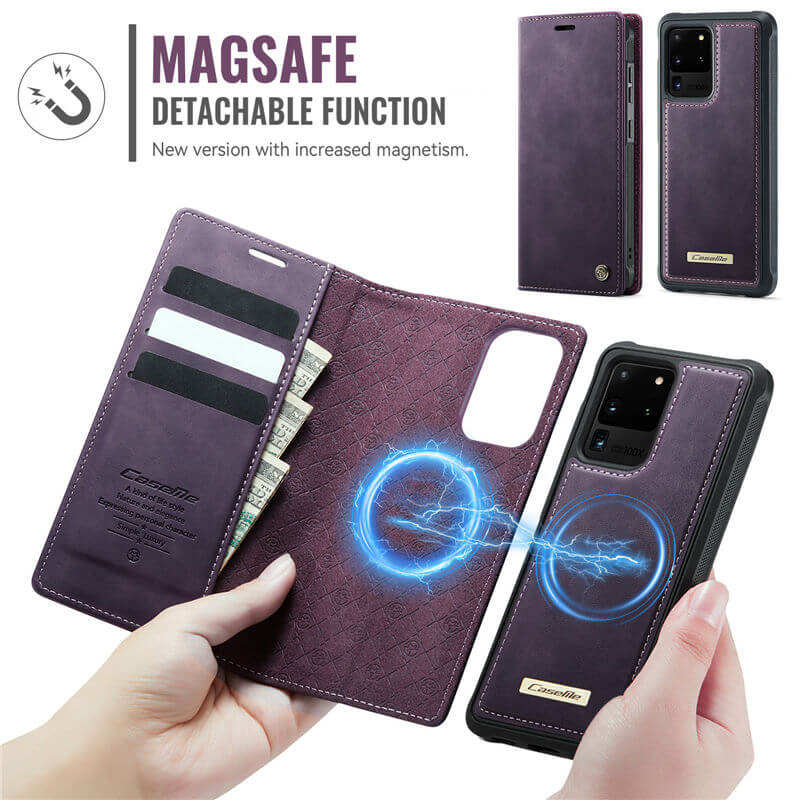 CaseMe Samsung Galaxy S20 Ultra 2-in-1 Magnetic Wallet Case – Wireless Charging & RFID Blocking - Image 5