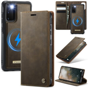 CaseMe Samsung Galaxy S20 2-in-1 Magnetic Wallet Case – Wireless Charging & RFID Blocking