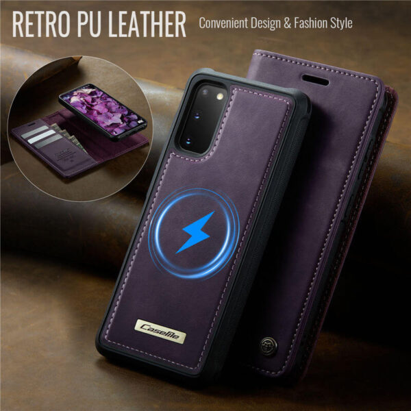 Alternative view of CaseMe Samsung Galaxy S20 2-in-1 Magnetic Wallet Case – Wireless Charging & RFID Blocking