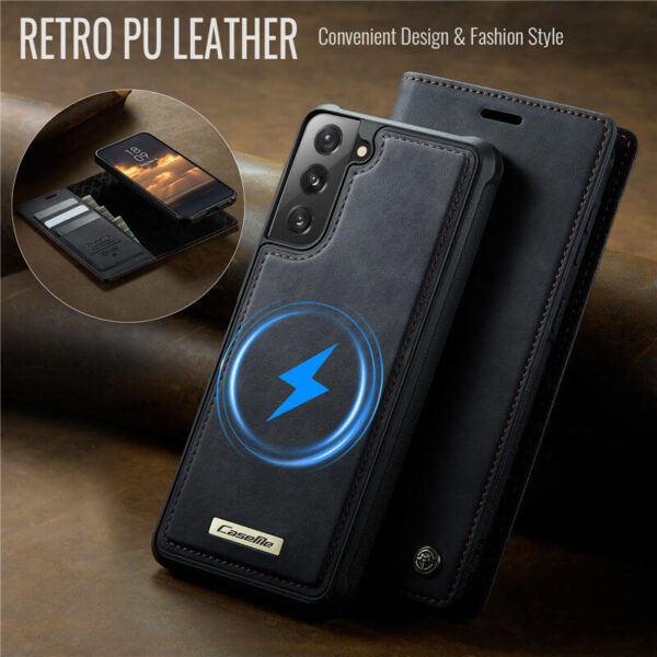 Alternative view of CaseMe Samsung Galaxy S21 Plus 2-in-1 Magnetic Wallet Case – Wireless Charging & RFID Blocking