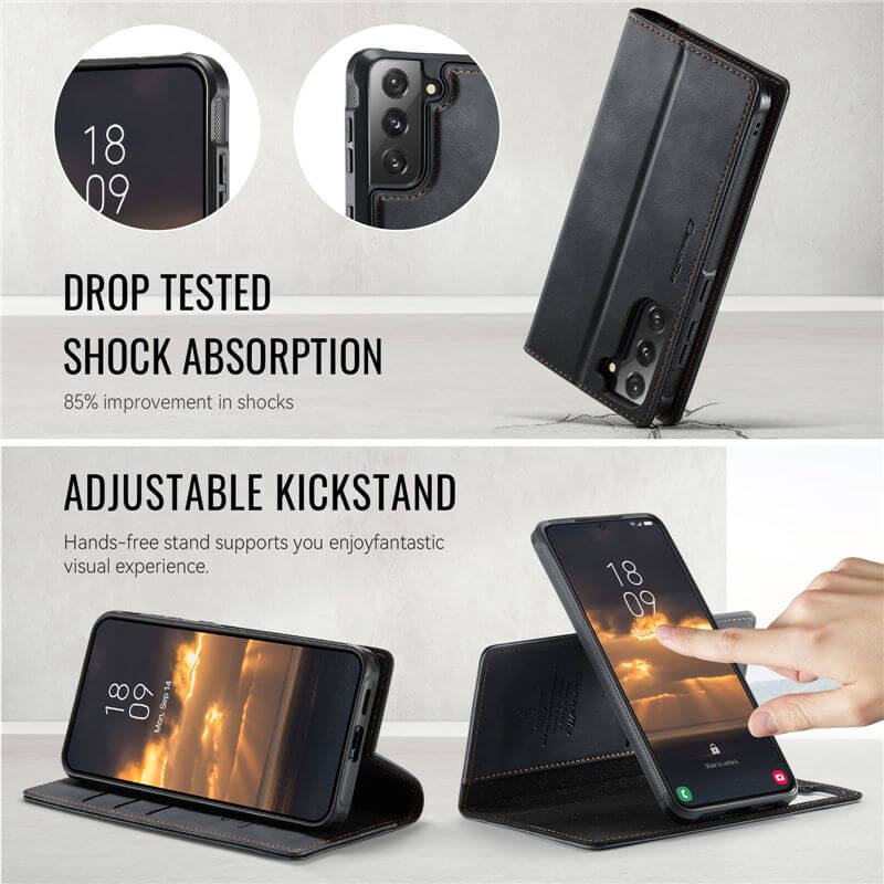 CaseMe Samsung Galaxy S21 2-in-1 Magnetic Wallet Case – Wireless Charging & RFID Blocking - Image 7
