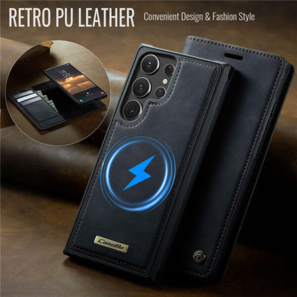 Alternative view of CaseMe Samsung Galaxy S22 Ultra 2-in-1 Magnetic Wallet Case – Wireless Charging & RFID Blocking
