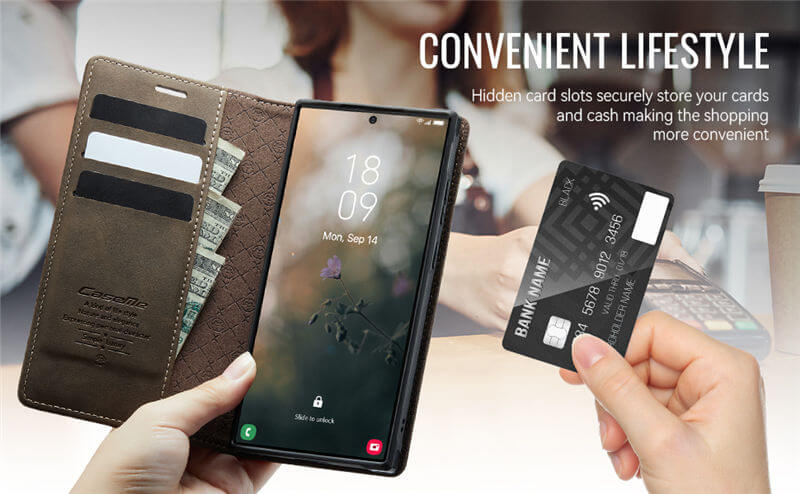 CaseMe Samsung Galaxy S22 Ultra Wallet Case