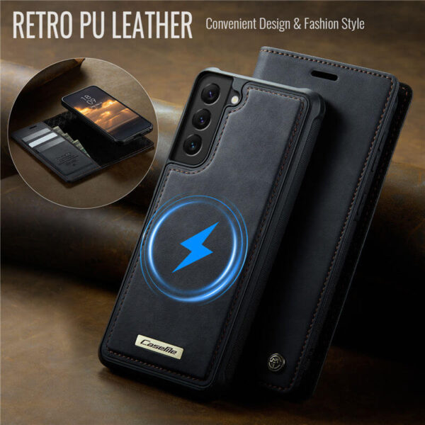 Alternative view of CaseMe Samsung Galaxy S22 Plus 2-in-1 Magnetic Wallet Case – Wireless Charging & RFID Blocking