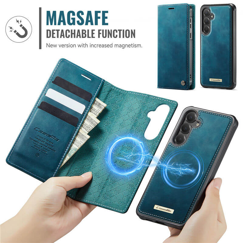 CaseMe Samsung Galaxy S23 FE 2-in-1 Magnetic Wallet Case – Wireless Charging & RFID Blocking - Image 5