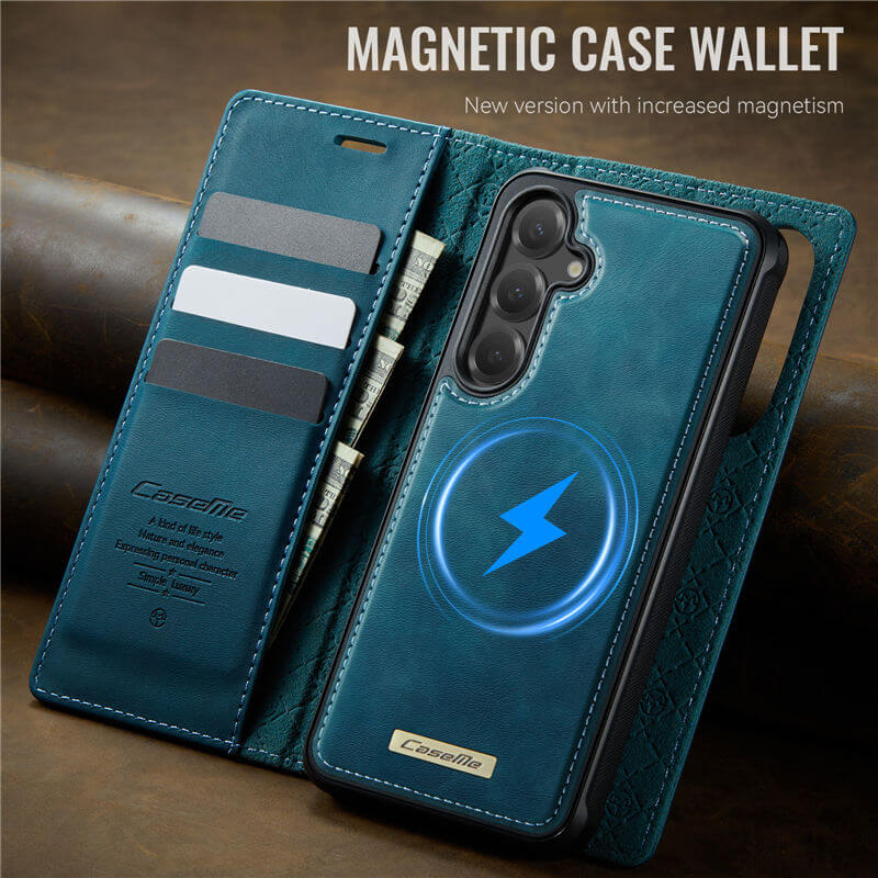 CaseMe Samsung Galaxy S23 FE 2-in-1 Magnetic Wallet Case – Wireless Charging & RFID Blocking - Image 10