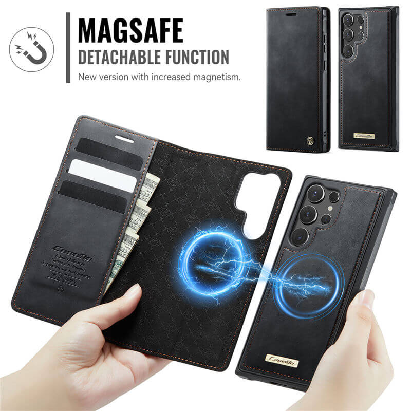 CaseMe Samsung Galaxy S23 Ultra 2-in-1 Magnetic Wallet Case – Wireless Charging & RFID Blocking - Image 5