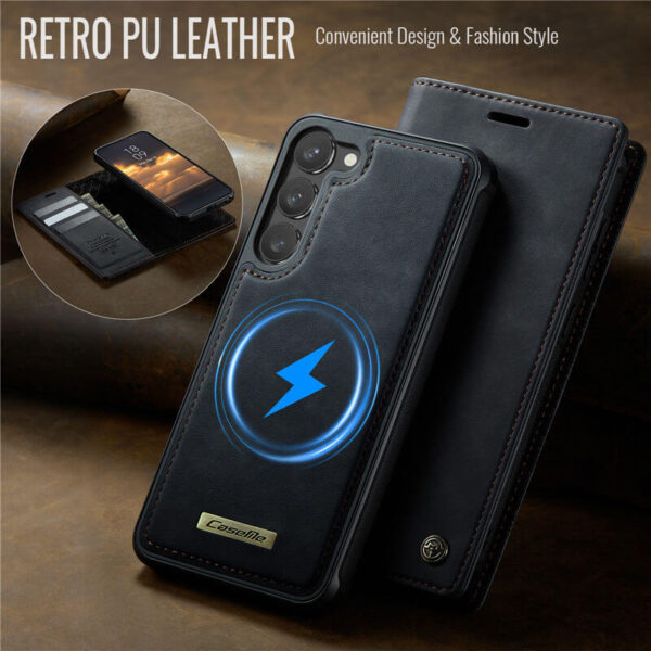 Alternative view of CaseMe Samsung Galaxy S23 Plus 2-in-1 Magnetic Wallet Case – Wireless Charging & RFID Blocking