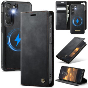 CaseMe Samsung Galaxy S23 2-in-1 Magnetic Wallet Case – Wireless Charging & RFID Blocking
