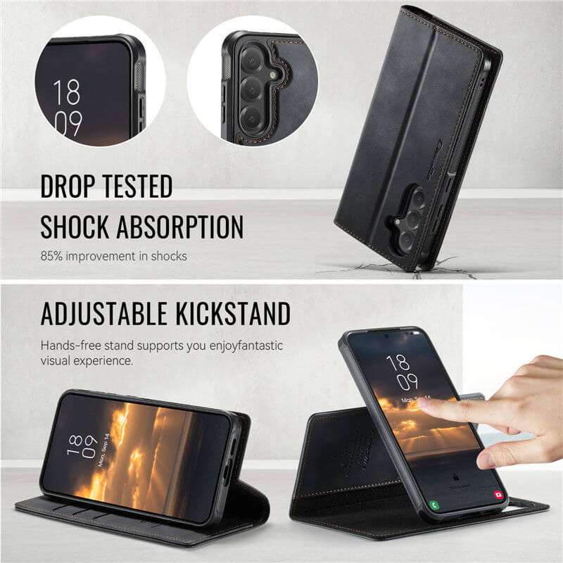CaseMe Samsung Galaxy S23 Plus 2-in-1 Magnetic Wallet Case – Wireless Charging & RFID Blocking - Image 7
