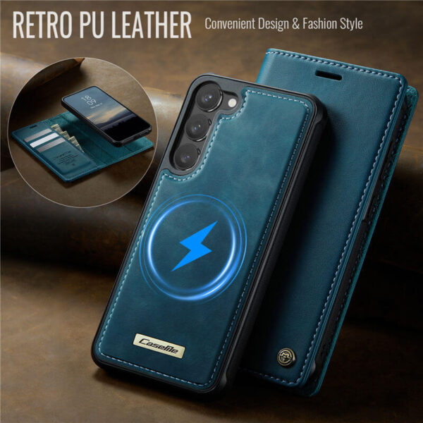Alternative view of CaseMe Samsung Galaxy S23 2-in-1 Magnetic Wallet Case – Wireless Charging & RFID Blocking