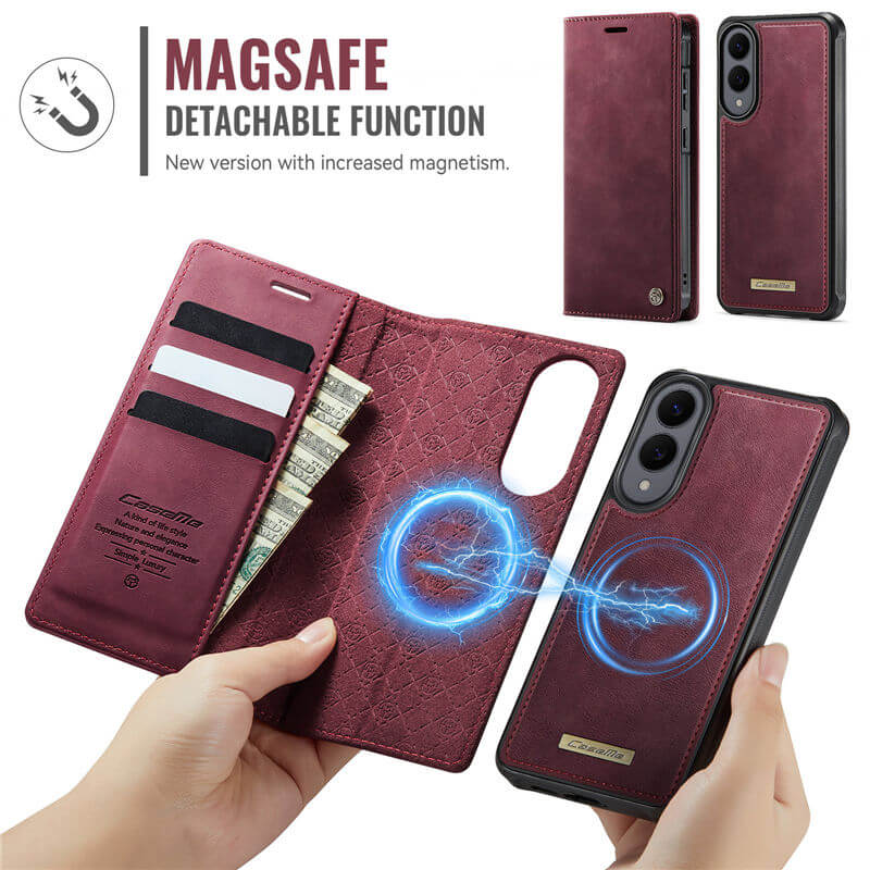 CaseMe Samsung Galaxy S25 Edge 2-in-1 Magnetic Wallet Case