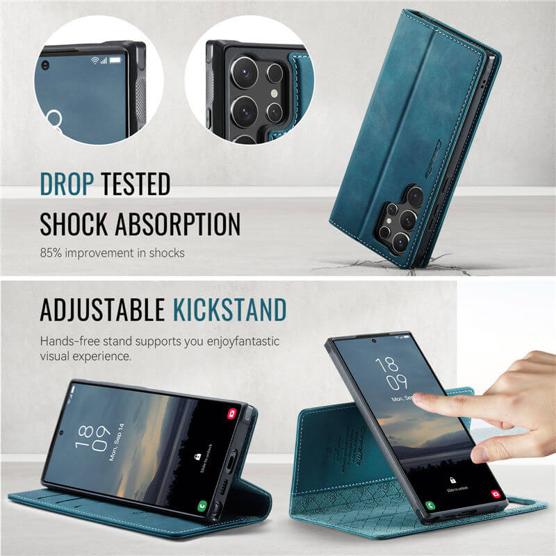 CaseMe Samsung Galaxy S25 Ultra 2-in-1 Magnetic Wallet Case