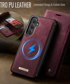 Alternative view of CaseMe Samsung Galaxy S25 2-in-1 Magnetic Wallet Case – Wireless Charging & RFID Blocking