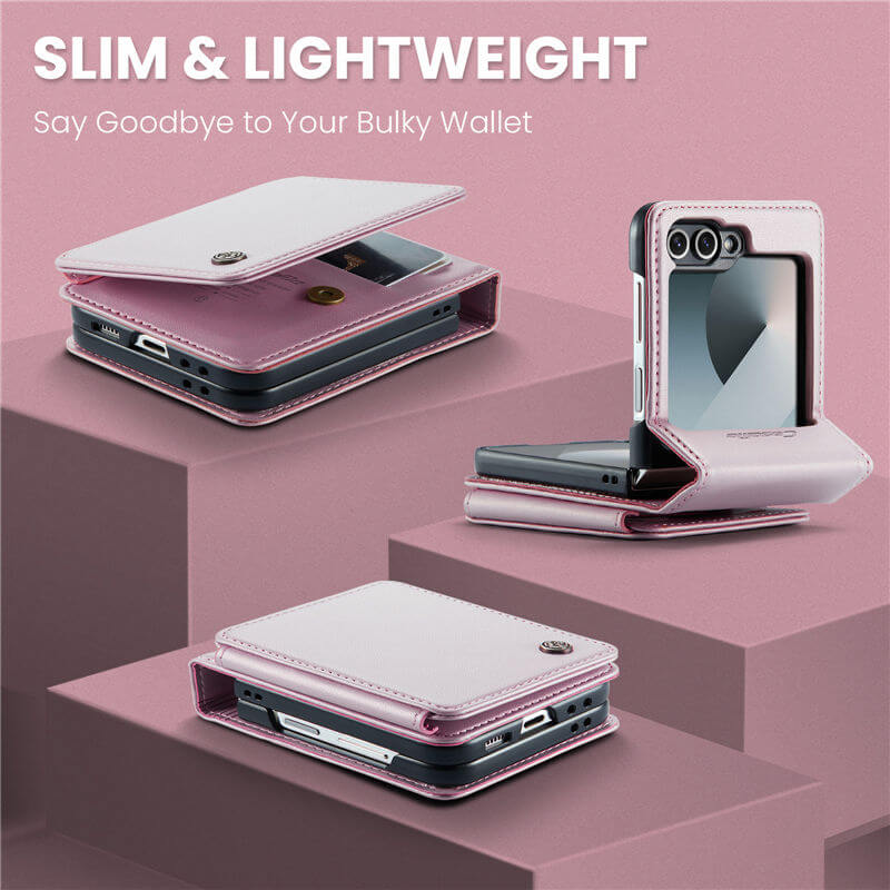 CaseMe Samsung Galaxy Z Flip7 FE RFID Blocking Card Holder Case - Image 3