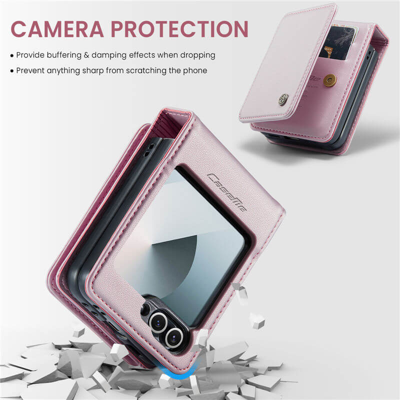 CaseMe Samsung Galaxy Z Flip7 FE RFID Blocking Card Holder Case - Image 8