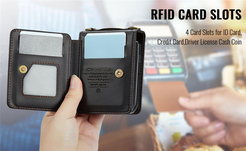 CaseMe Samsung Galaxy Z Flip7 Card Holder Case with Crossbody Strap