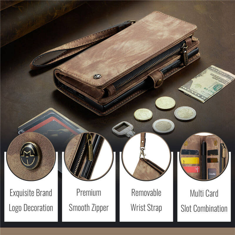 CaseMe Samsung Galaxy Z Fold7 Wallet Case with Wrist Strap - Image 10