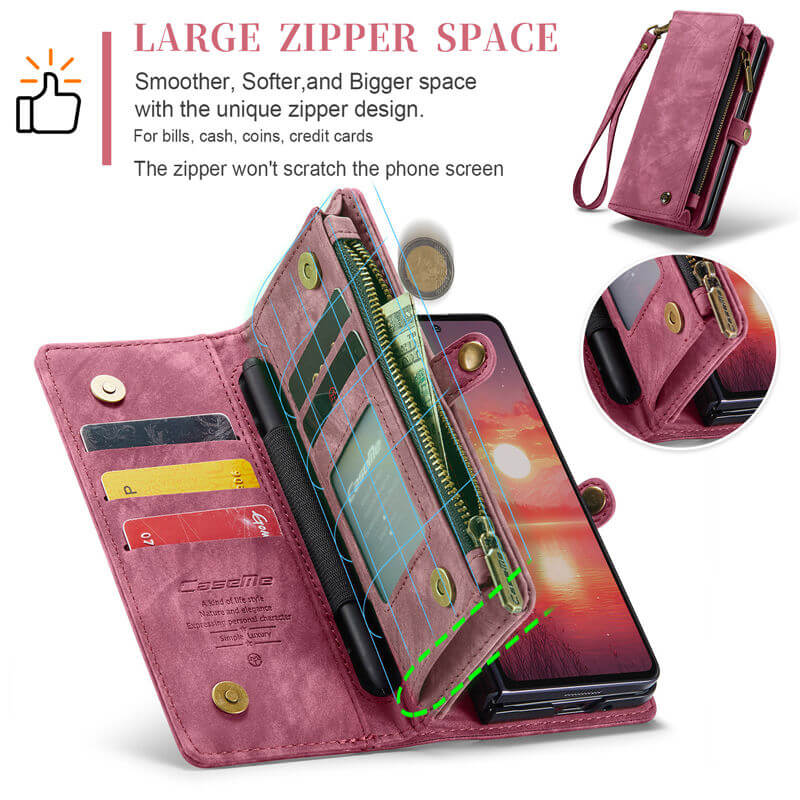 CaseMe Samsung Galaxy Z Fold7 Wallet Case with Wrist Strap - Image 7