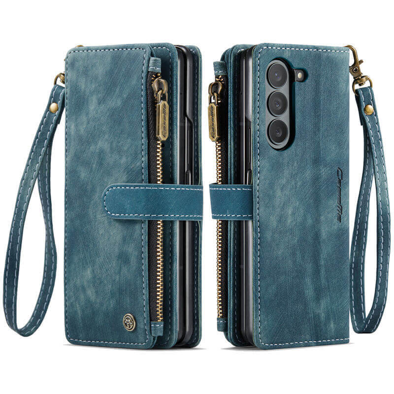 CaseMe Samsung Galaxy Z Fold7 Wallet kickstand Case with Wrist Strap - Image 11