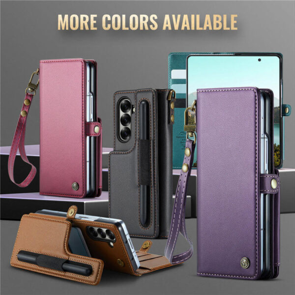 Alternative view of CaseMe Samsung Galaxy Z Fold7 Wallet RFID Blocking Case