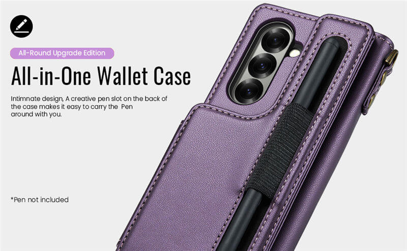 CaseMe Samsung Galaxy Z Fold7 Wallet RFID Blocking Case