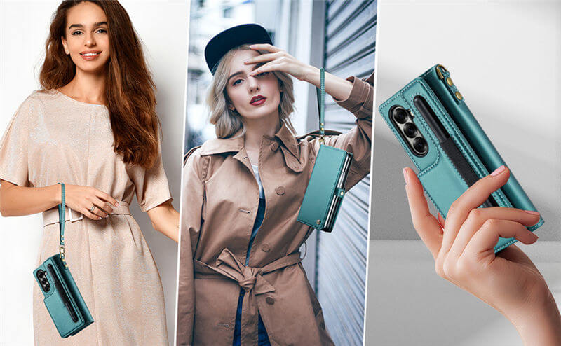 CaseMe Samsung Galaxy Z Fold7 Wallet RFID Blocking Case