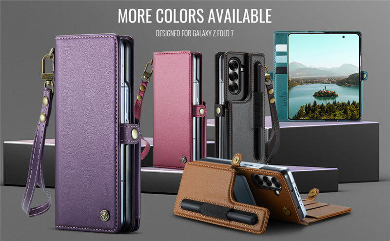 CaseMe Samsung Galaxy Z Fold7 Wallet RFID Blocking Case