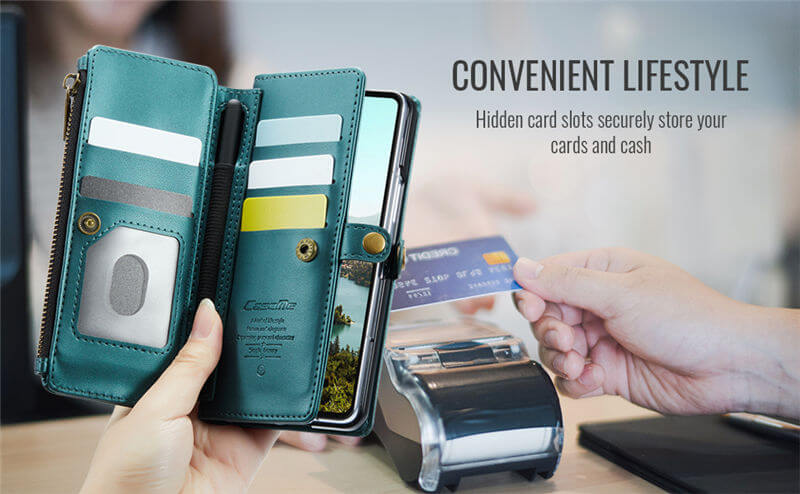 CaseMe Samsung Galaxy Z Fold7 Wallet RFID Blocking Crossbody Phone Case