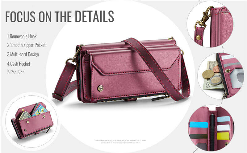 CaseMe Samsung Galaxy Z Fold7 Wallet RFID Blocking Crossbody Phone Case