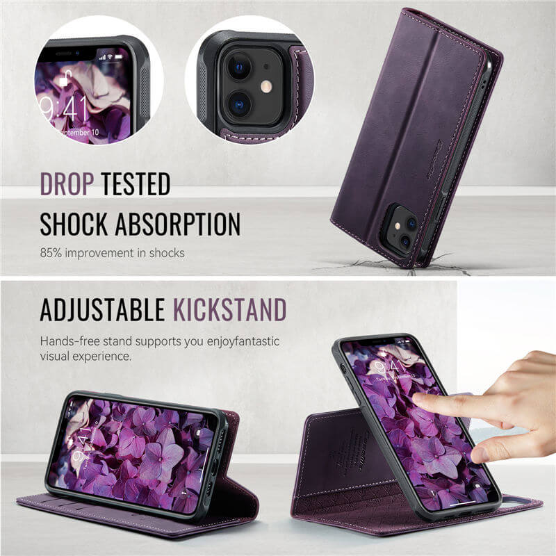 CaseMe iPhone 11 2-in-1 Magnetic Wallet Case – MagSafe & RFID Blocking - Image 7