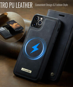 Alternative view of CaseMe iPhone 12 Pro Max 2-in-1 Magnetic Wallet Case – MagSafe & RFID Blocking