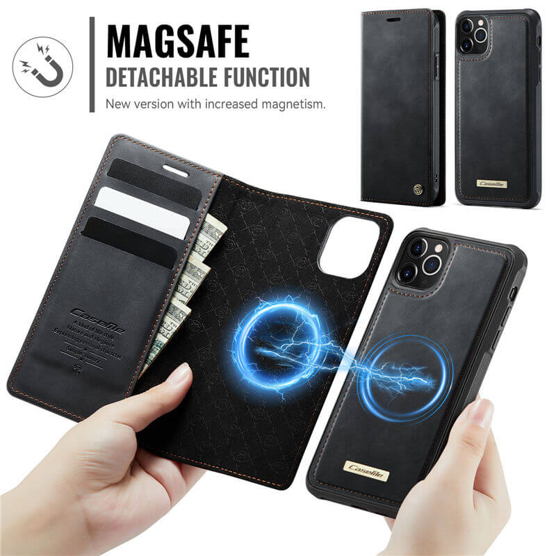 CaseMe iPhone 11 Pro 2-in-1 Magnetic Wallet Case – MagSafe & RFID Blocking - Image 5
