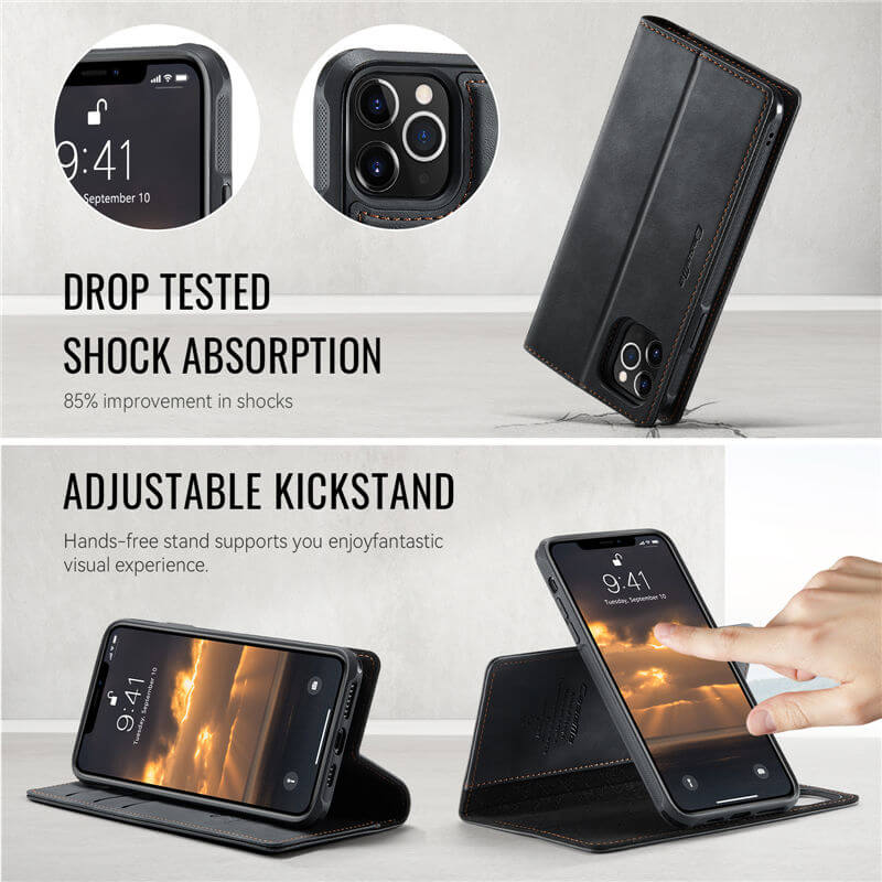 CaseMe iPhone 12 Pro Max 2-in-1 Magnetic Wallet Case – MagSafe & RFID Blocking - Image 7