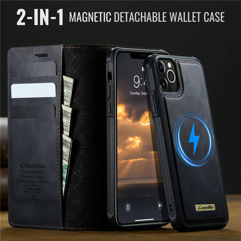 CaseMe iPhone 12/12 Pro 2-in-1 Magnetic Wallet Case – MagSafe & RFID Blocking - Image 9