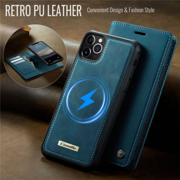 Alternative view of CaseMe iPhone 11 Pro Max 2-in-1 Magnetic Wallet Case – MagSafe & RFID Blocking