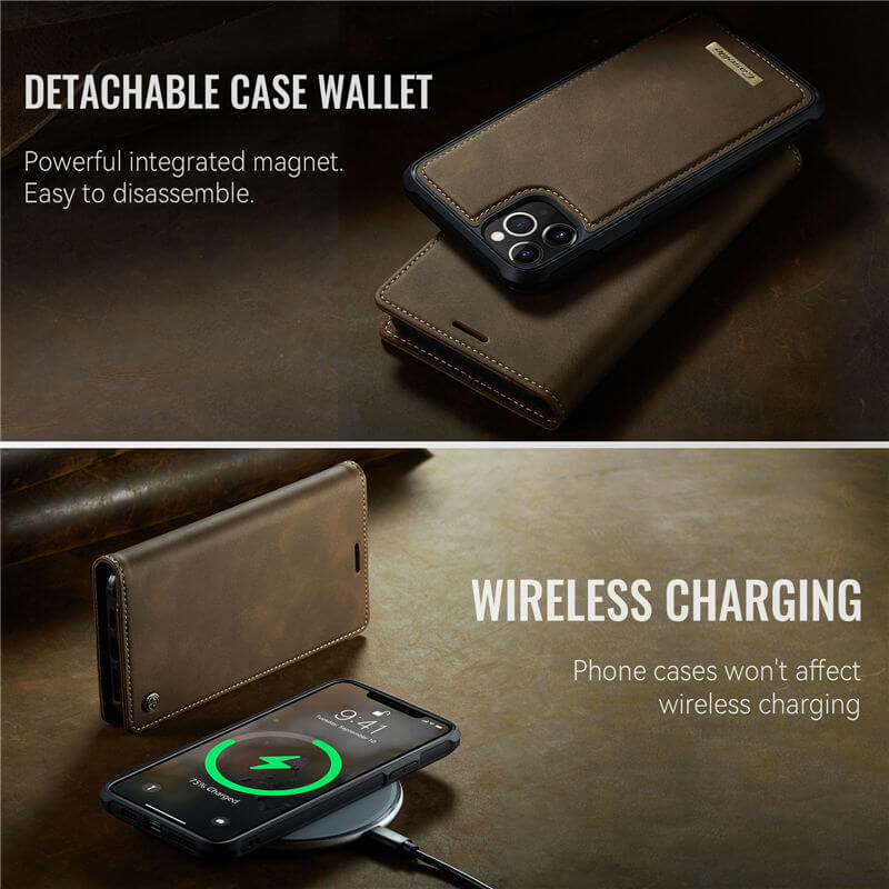 CaseMe iPhone 12 Pro Max 2-in-1 Magnetic Wallet Case – MagSafe & RFID Blocking - Image 4